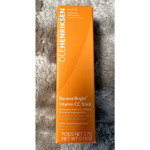 OLEHENRIKSEN Banana Bright+ Vitamin CC Eye Sticks Apricot Color NEW Unopened